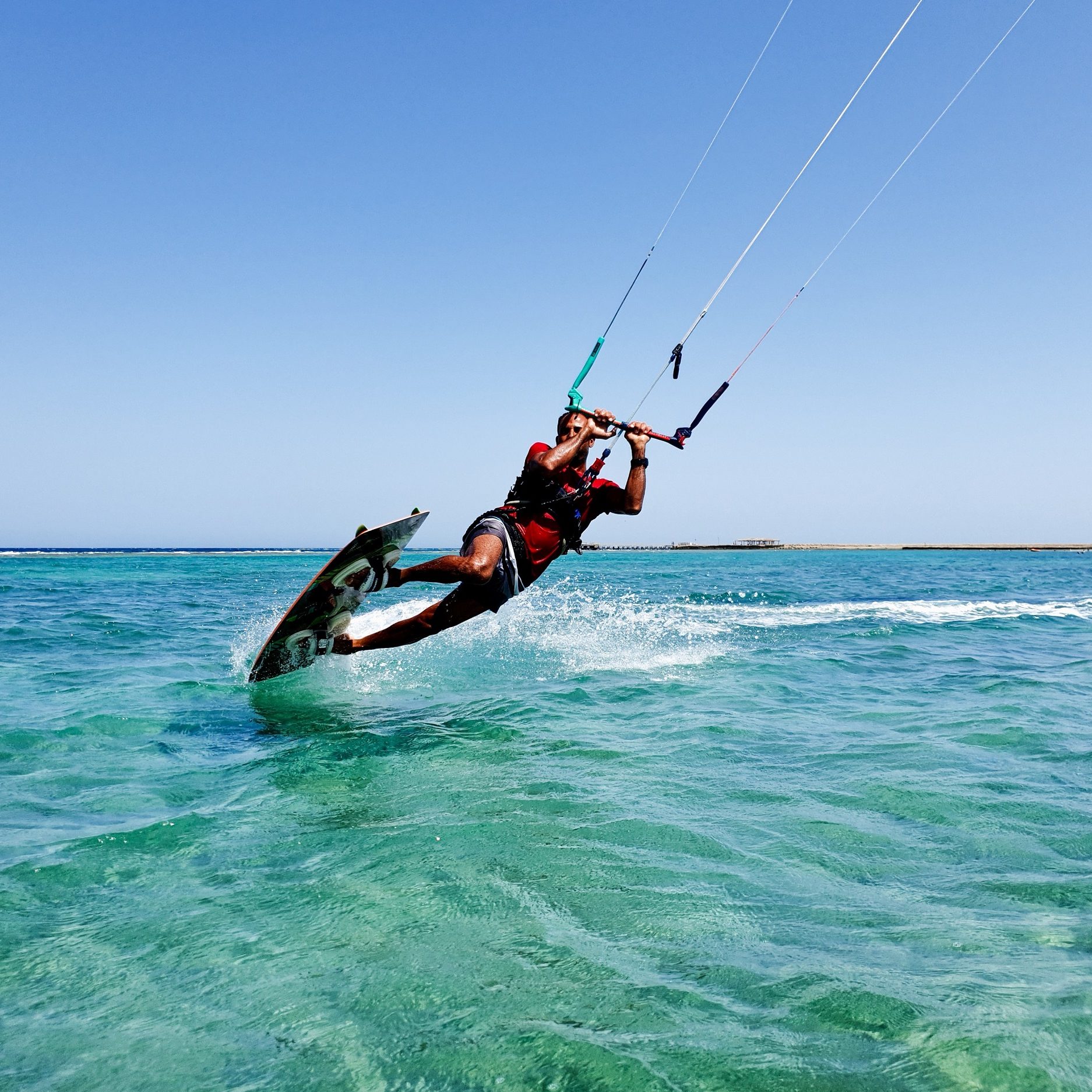 Kitesurfing element Dark Slide by Hamada Shaaban, IKO kitesurf instructor
